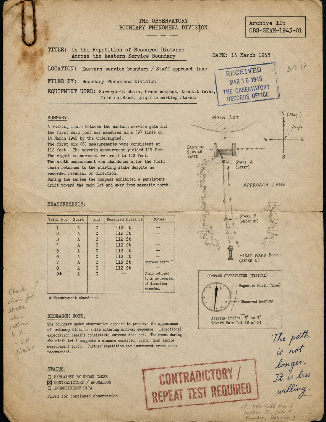 1945 field study document 1